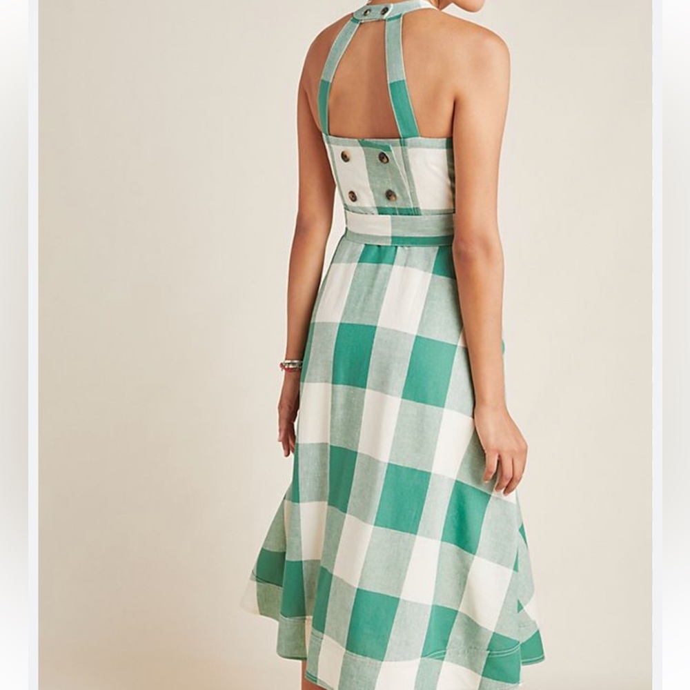 Anthropologie Gingham Dress